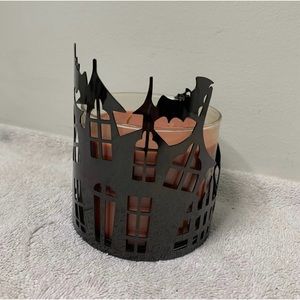 Bath & Body Works Slatkin Co Halloween Haunted House Metal 3 Wick Candle Holder